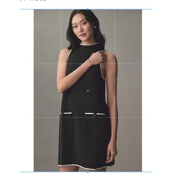 Anthropologie Maeve Sleeveless Mock-Neck Mini Shirt Dress Gogo 70's Size XL - Picture 15 of 15